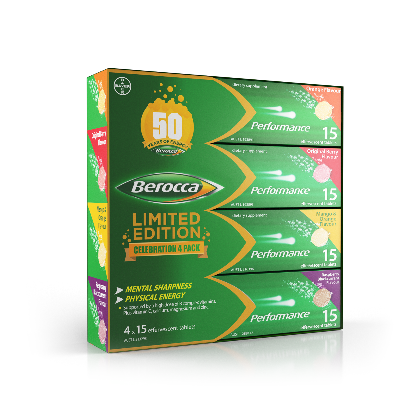 Berocca Performance Limited Edition Celebration 4 Pack