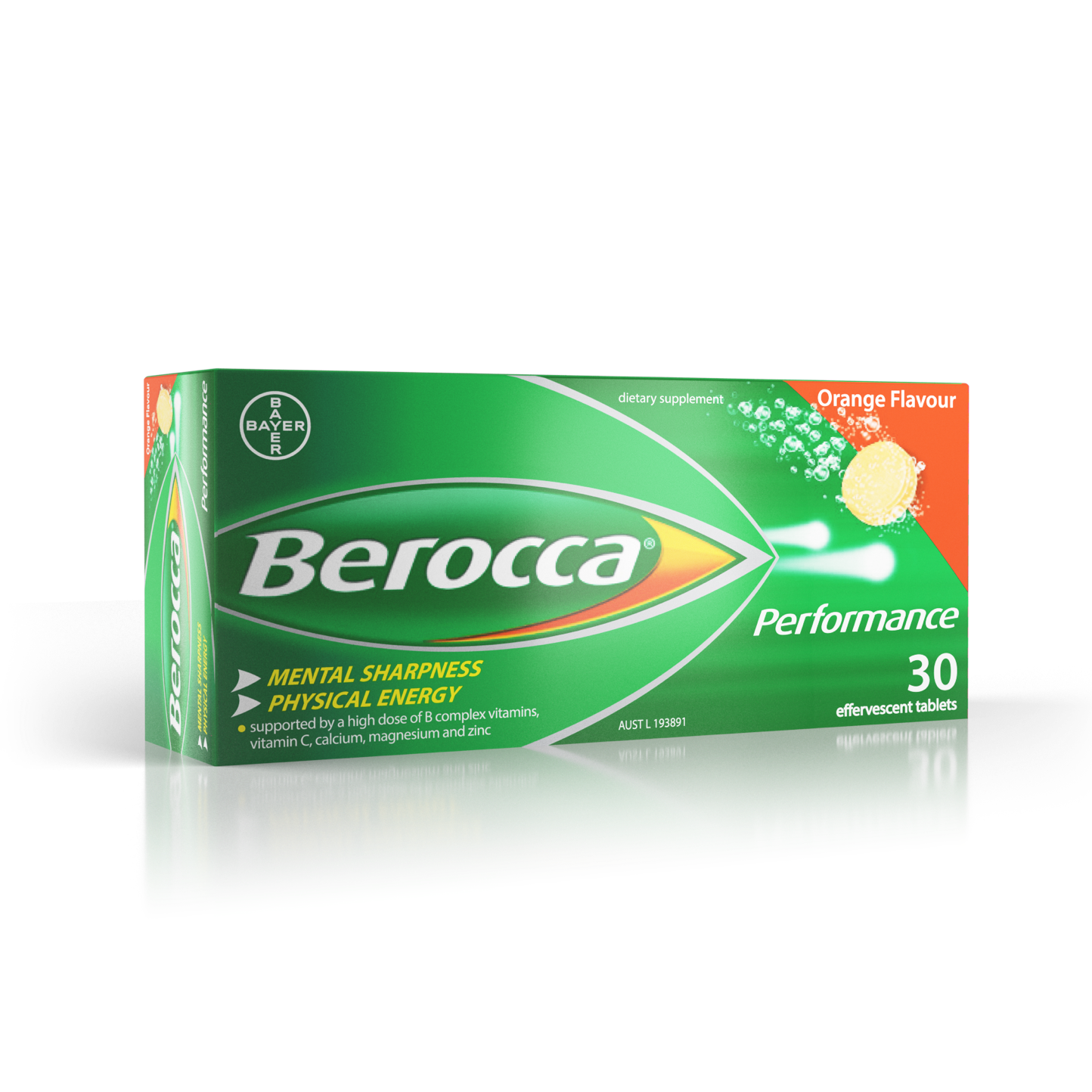 Berocca Performance Orange Effervescent Tablets