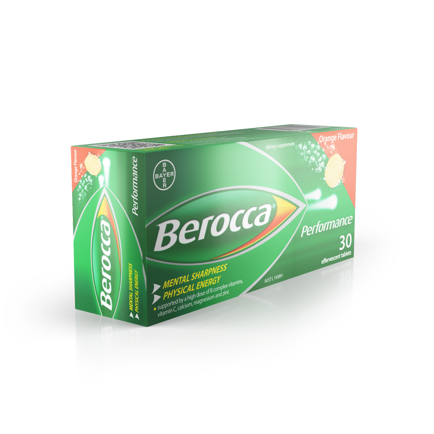 Berocca Performance Orange Effervescent Tablets