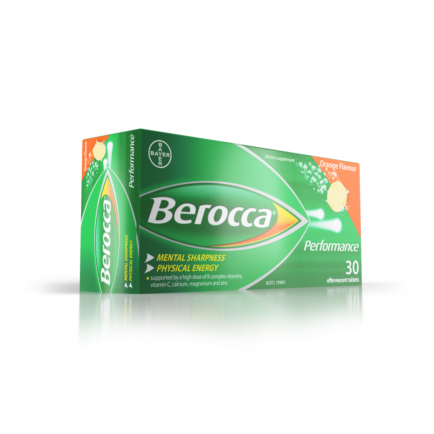 Berocca Performance Orange Effervescent Tablets